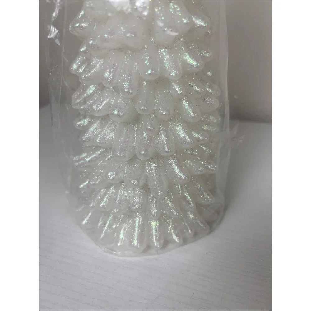 3 LED Flameless Tree Candles Pier 1 Imports Glitter Pearlescent Finish
